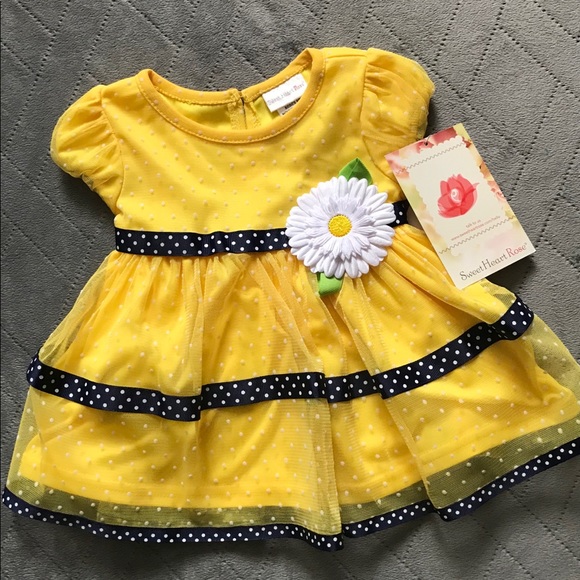 NWT Baby girl daisy spring matching set Sz 6/9 mths - Picture 2 of 5
